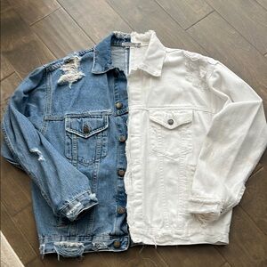 LF Carmar Distressed 2 Tone Jean Jacket